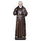 Padre Pio of Petralcina statue, 110 cm in painted marble dust s1
