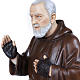 Padre Pio of Petralcina statue, 110 cm in painted marble dust s3
