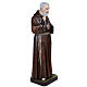 Padre Pio of Petralcina statue, 110 cm in painted marble dust s7