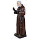 Padre Pio of Petralcina statue, 110 cm in painted marble dust s8