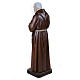 Padre Pio of Petralcina statue, 110 cm in painted marble dust s9
