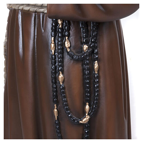 Padre Pio 110 cm marmo ricostituito dipinto 8