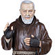 Padre Pio 110 cm marmo ricostituito dipinto s5
