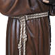 Padre Pio 110 cm marmo ricostituito dipinto s6