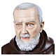 Padre Pio 110 cm marmo ricostituito dipinto s3