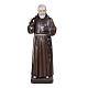 Padre Pio 110 cm mármore reconstituído pintado s1