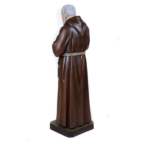 Padre Pio of Petralcina statue, 110 cm in painted marble dust 10