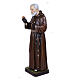 Padre Pio of Petralcina statue, 110 cm in painted marble dust s6
