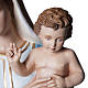 Vierge à l'enfant marbre reconstitué 100cm peinte s6