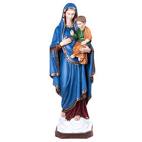 Virgin of the consolation statue, 130 cm in painted reconstitute