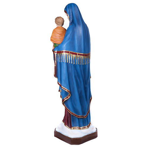 Virgin of the consolation statue, 130 cm in painted reconstitute 8