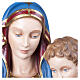 Virgin of the consolation statue, 130 cm in painted reconstitute s5