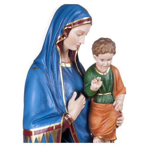 Imagen Virgen de la Consolación 130 cm mármol sintético pintado 6