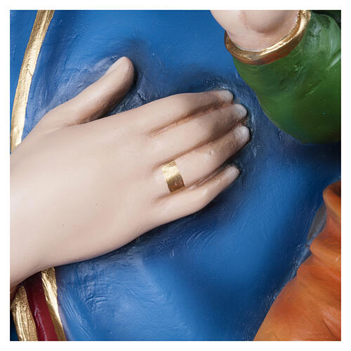 Imagen Virgen de la Consolación 130 cm mármol sintético pintado 6