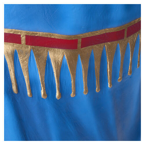 Statue Vierge de la consolation marbre 130cm peinte 7