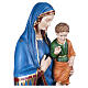Statue Vierge de la consolation marbre 130cm peinte s4