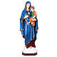 Virgin of the Consolation statue, 130 cm in painted composite marble s1