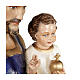 Statue Saint Joseph à l'enfant marbre 80cm peinte s4
