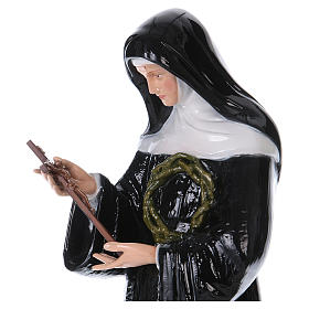 Heilige Rita aus Cascia 100cm Kunstmarmor Hand gemalt