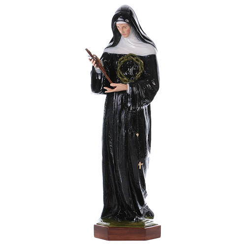 Saint Rita of Cascia statue, 100cm in painted reconstituted marb 1