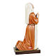 Saint Bernadette statue, 35cm in painted reconstituted marble s3