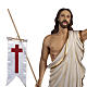 Resurrected Christ statue, 85cm in painted reconstituted marble s3