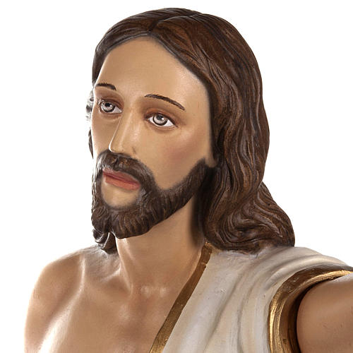 Cristo Resucitado 85 cm polvo de mármol pintado 5