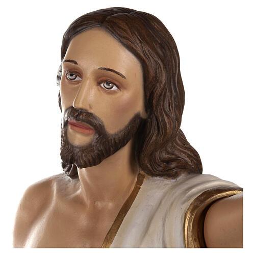 Cristo Resucitado 85 cm polvo de mármol pintado 7