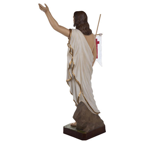 Cristo Resucitado 85 cm polvo de mármol pintado 12