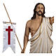 Resurrected Christ statue, 85cm in painted reconstituted marble s4