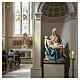 Michelangelo's Pietà statue, 100cm in painted reconstituted marb s2