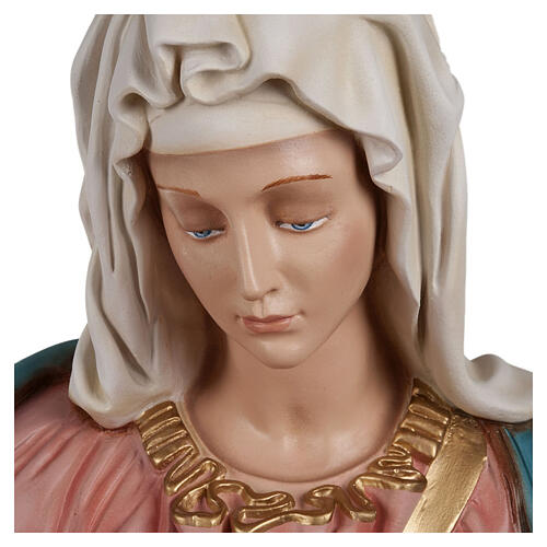 Pietà di Michelangelo 100 cm marmo sintetico colorato 4