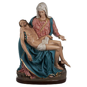 Pietà de Michelangelo 100 cm mármore sintético colorido
