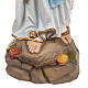 Our Lady of Lourdes statue, 50cm in painted reconstituted marble s5