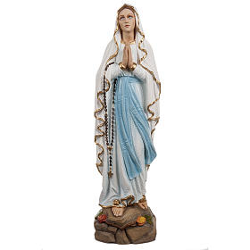 Madonna di Lourdes 50 cm marmo sintetico dipinto