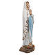 Madonna di Lourdes 50 cm marmo sintetico dipinto s4