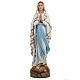 Our Lady of Lourdes statue, 50cm in painted reconstituted marble s1