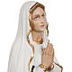 Our Lady of Lourdes statue, 50cm in painted reconstituted marble s3