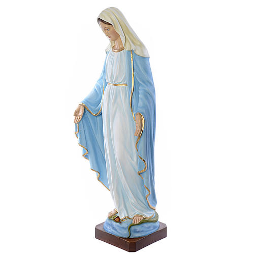 Immaculate Virgin Mary statue, 130cm in painted reconstituted ma 2