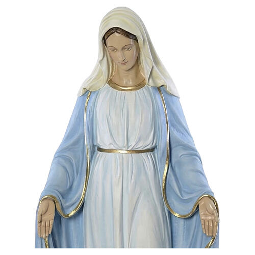 Immaculate Virgin Mary statue, 130cm in painted reconstituted ma 3