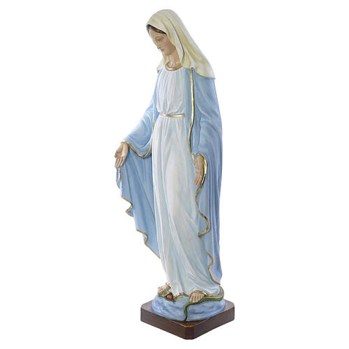 Virgen Inmaculada 130 cm mármol sintético pintado 6