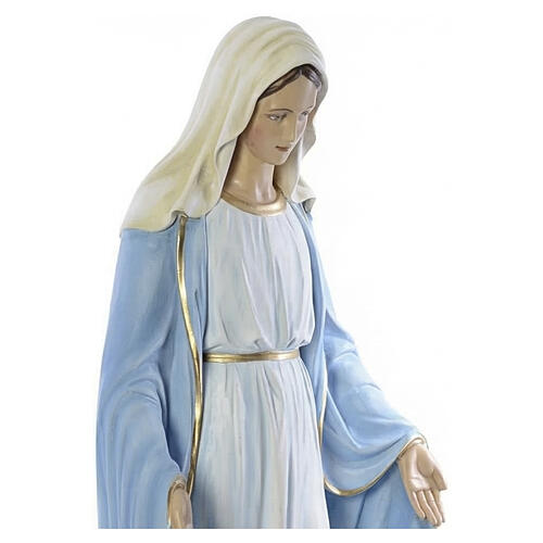 Virgen Inmaculada 130 cm mármol sintético pintado 7