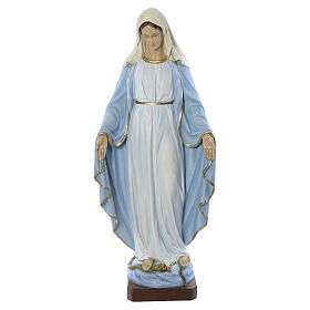 Statue Vierge immaculée marbre 130cm peinte