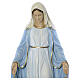 Statue Vierge immaculée marbre 130cm peinte s3
