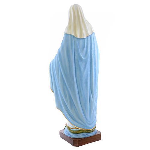 Madonna Immacolata 130 cm marmo sintetico dipinto 3