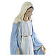 Immaculate Virgin Mary statue, 130cm in painted reconstituted marble s5