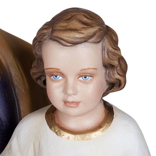 Heiliger Josef mit Kind 100cm Kunstmarmor Hand gemalt 6
