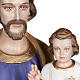 Statue St Joseph à l'enfant marbre 100cm peinte s3