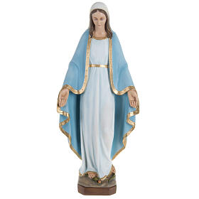 Wunderbare Gottesmutter hellblauen Kleid 60cm Kunstmarmor