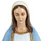 Estatua de la Virgen Milagrosa con capa azul 60 cm polvo de mármol pintado s2